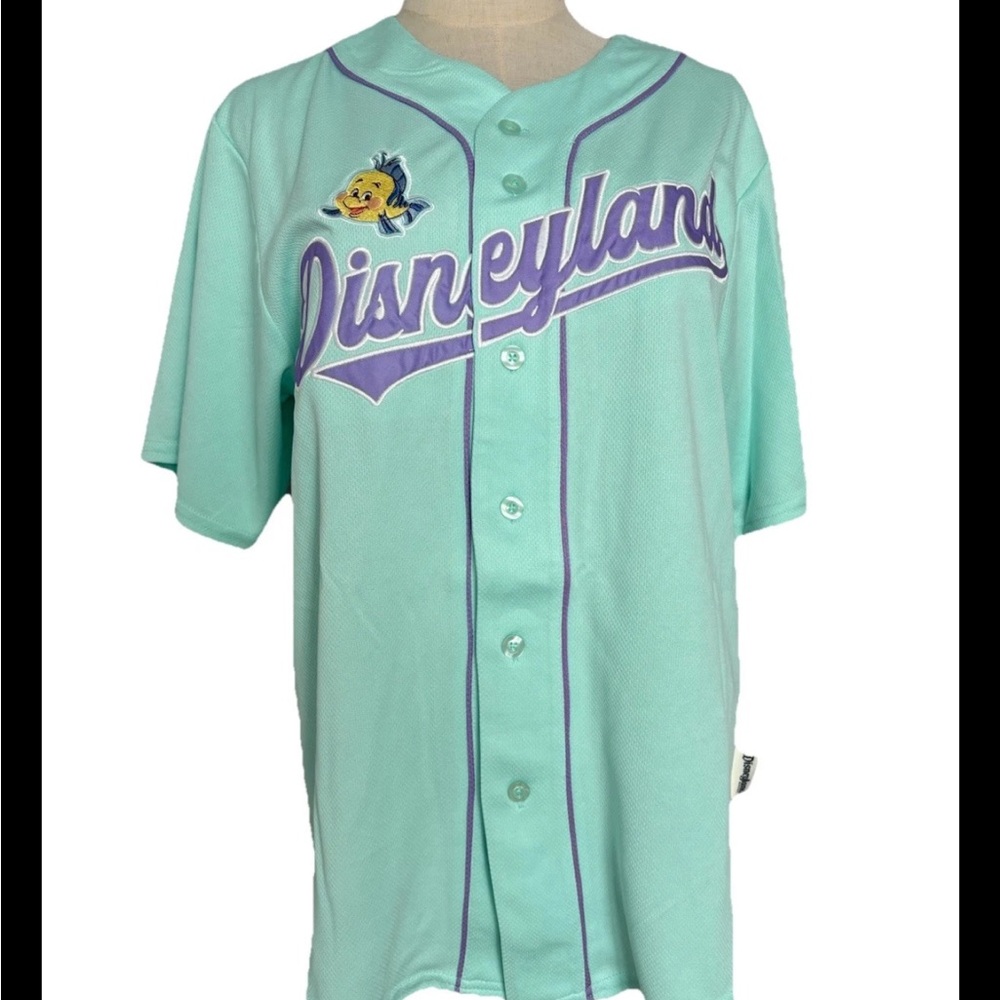 Disney Parks 2025 Disneyland Little Mermaid ARIEL 89 Baseball Jersey Adult XS, b